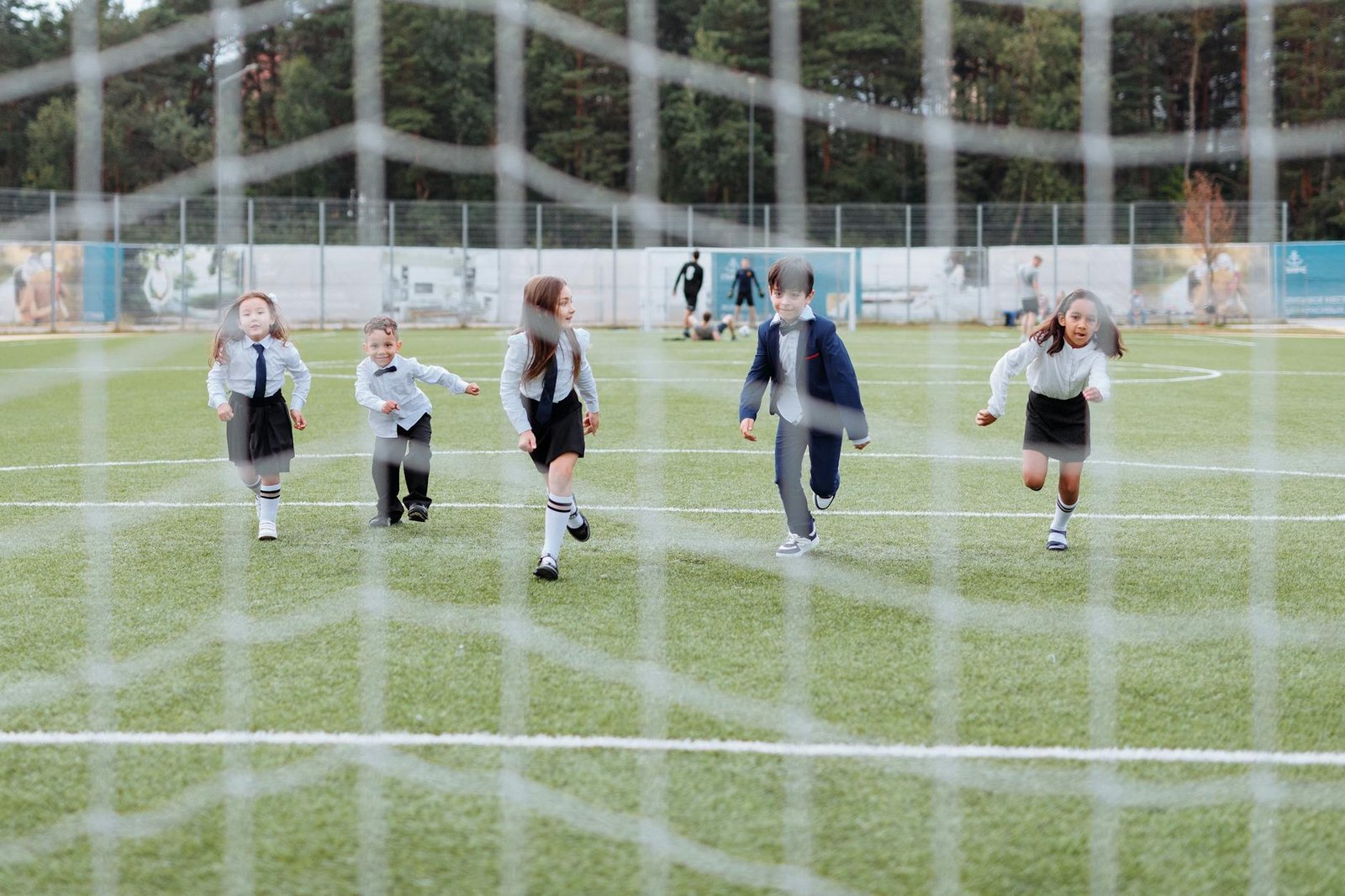 Children playing team sport